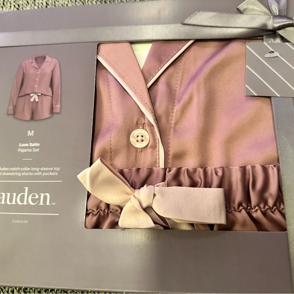 Auden purple two piece pajama boxed set. Medium. NWT - Picture 2 of 9